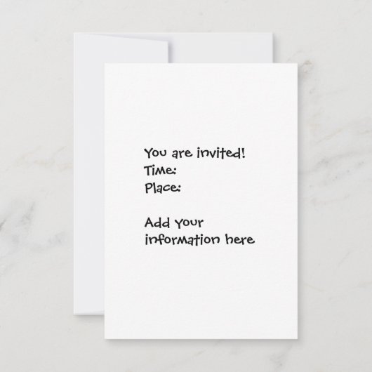 Happy Sausage Einladung (Rückseite)