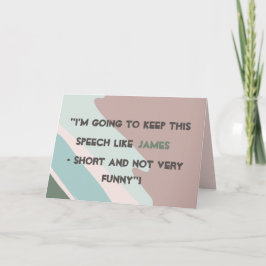 Happy Scheidung Day Card Dankeskarte