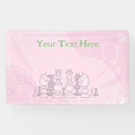 Happy Schess Geburtstag Banner (Horizontal)