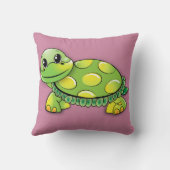 Happy Schildkröte Kissen (Rückseite)