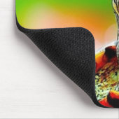 Happy Schildkröte mit Blase Mousepad (Ecke)