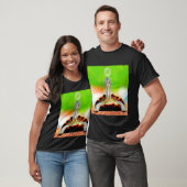 Happy Schildkröte mit Blase T-Shirt (Unisex)
