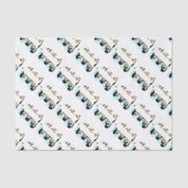 Happy Schließend Tanzpinguine mit Banner Seidenpapier