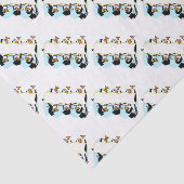 Happy Schließend Tanzpinguine mit Banner Seidenpapier (Ausschnitt)