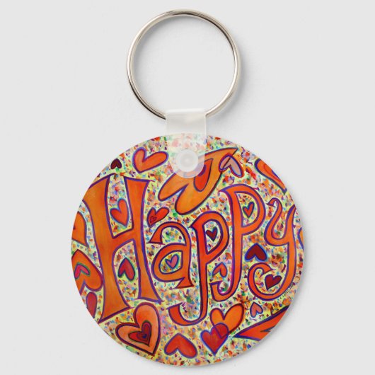 Happy Schlüsselanhänger (Vorderseite)