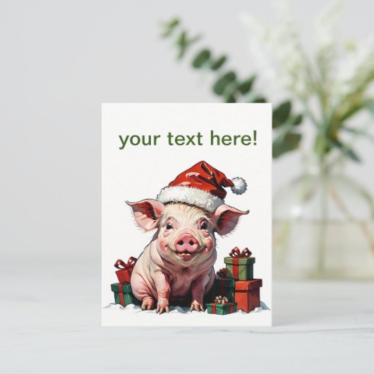 Happy-Schnitt Postkarte (Stehend Vorderseite)