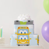Happy School Bus Geschenkpapier