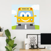 Happy School Bus Poster (Heimbüro)