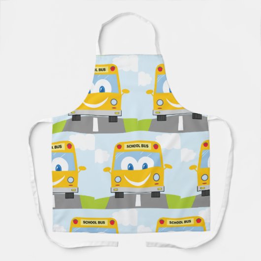 Happy School Bus Schürze (Vorderseite)