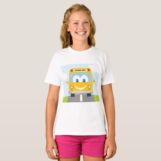 Happy School Bus T-Shirt (Vorne ganz)