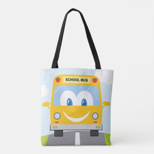 Happy School Bus Tasche (Rückseite)