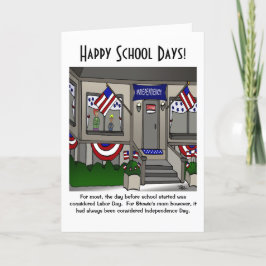 Happy School Days Grußkarte Dankeskarte