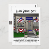 Happy School Days Postcard Postkarte (Vorne/Hinten)