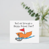 Happy School Year Card Postkarte (Stehend Vorderseite)