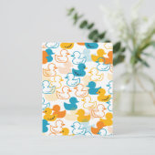 Happy Schwimmen ein Paddeln Muster II Postkarte (Stehend Vorderseite)