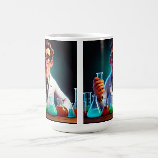 Happy Scientist Birthday Kaffeetasse (Mittel)