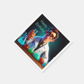 Happy Scientist Birthday Serviette (Ecke)