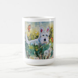 Happy Scottie in a Field Kaffeetasse