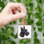 Happy Scottish Terrier Key Chain Schlüsselanhänger (Hand)