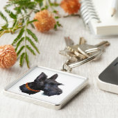 Happy Scottish Terrier Key Chain Schlüsselanhänger (Seite)