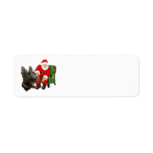 Happy Scottish Terrier & Snowman (Vorne)