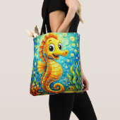 Happy Seahorse Underwater Art - Kids Ocean Tasche (Von Nahem)