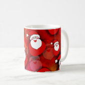Happy Seamless Santa Claus Pattern Kaffeetasse (VorderseiteRechts)