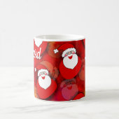 Happy Seamless Santa Claus Pattern Kaffeetasse (Mittel)