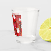 Happy Seamless Santa Claus Pattern Schnapsglas (Rechts)