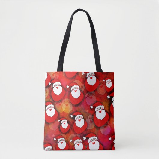 Happy Seamless Santa Claus Pattern Tasche (Vorderseite)