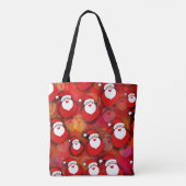 Happy Seamless Santa Claus Pattern Tasche (Rückseite)