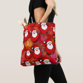 Happy Seamless Santa Claus Pattern Tasche (Von Nahem)