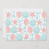 Happy Seashore | Beach Seashell Navy Weihnachten (Rückseite)