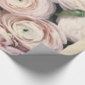 HAPPY SEED WRAPPING PALE PINK ROSES GIFT WRAPPING GESCHENKPAPIER (Ecke)