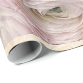 HAPPY SEED WRAPPING PALE PINK ROSES GIFT WRAPPING GESCHENKPAPIER (Rolleneckpunkt)