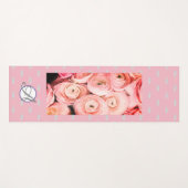 HAPPY SEED YOGA MAT MIT ROSE UND CUSTOM INITIAL YOGAMATTE (Vorderseite (Horizontal))