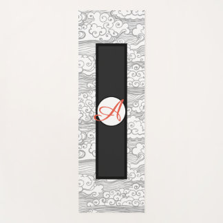 HAPPY SEED YOGA Mat with JAPANESE CLOUDS MONOGRAM Yogamatte