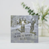 HAPPY SELF 5,25 x 5,25 Karte (Stehend Vorderseite)