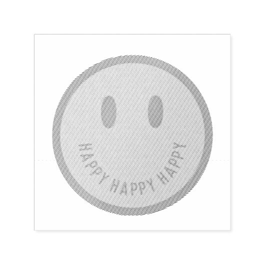 Happy Self-Inking Briefmarke Permastempel (Design)