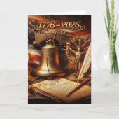 Happy Semiquincentennial America 250 Feiertagskarte (Vorderseite)