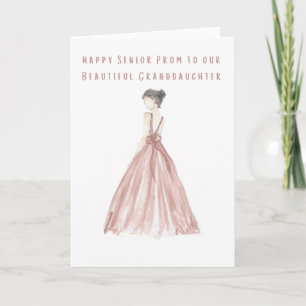 Happy Senior Prom zu unserer schönen Großtochter Karte