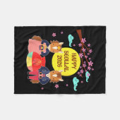Happy Seollal 2026 Korean Lunar New Year Of The Ho Fleecedecke (Vorderseite (Horizontal))