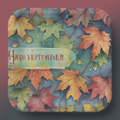 Happy September Paper Plate Pappteller