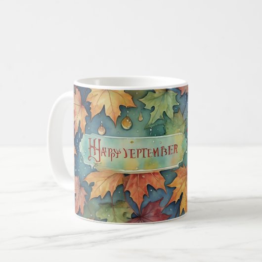Happy September Tasse (Vorderseite Links)