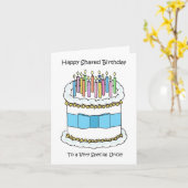 Happy Shared Birthday for Uncle Karte (Gelbe Blume)