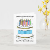 Happy Shared Day Joint Birthday Brother Karte (Gelbe Blume)