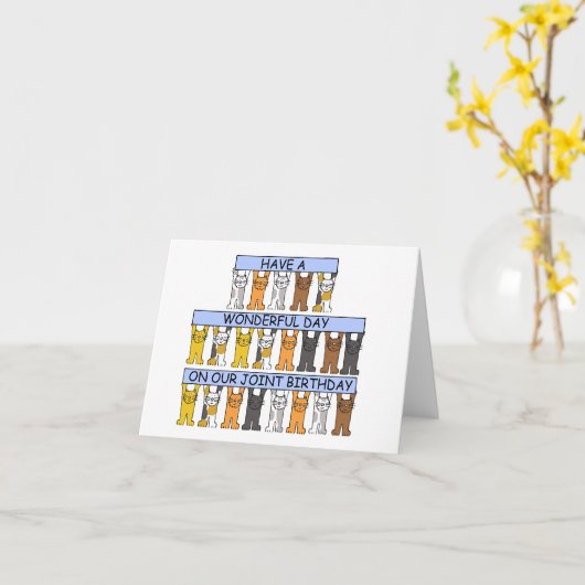 Happy Shared Tag Geburtstag Karte (Gelbe Blume)