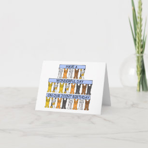 Happy Shared Tag Geburtstag Karte