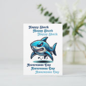 Happy Shark Awareness Day | 14. Juli Postkarte (Stehend Vorderseite)