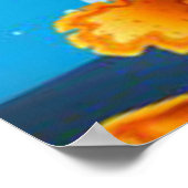 Happy Shark Cartoon-23685 Poster (Ecke)